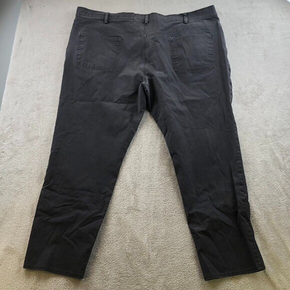 Haggar In Motion Mens Pants 42x30 Straight Weekend 5-Pockets Casual Black - Picture 12 of 12
